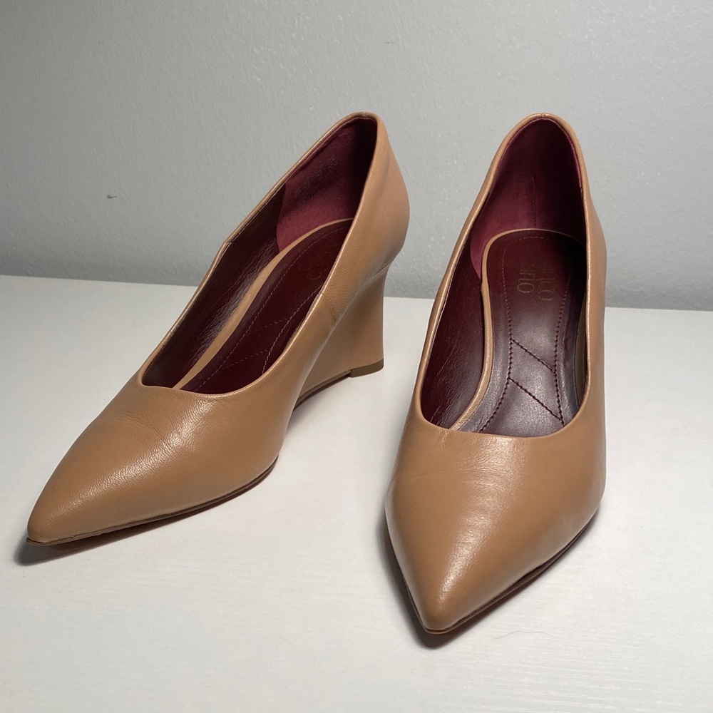 Franco Sarto Tan Leather Heels